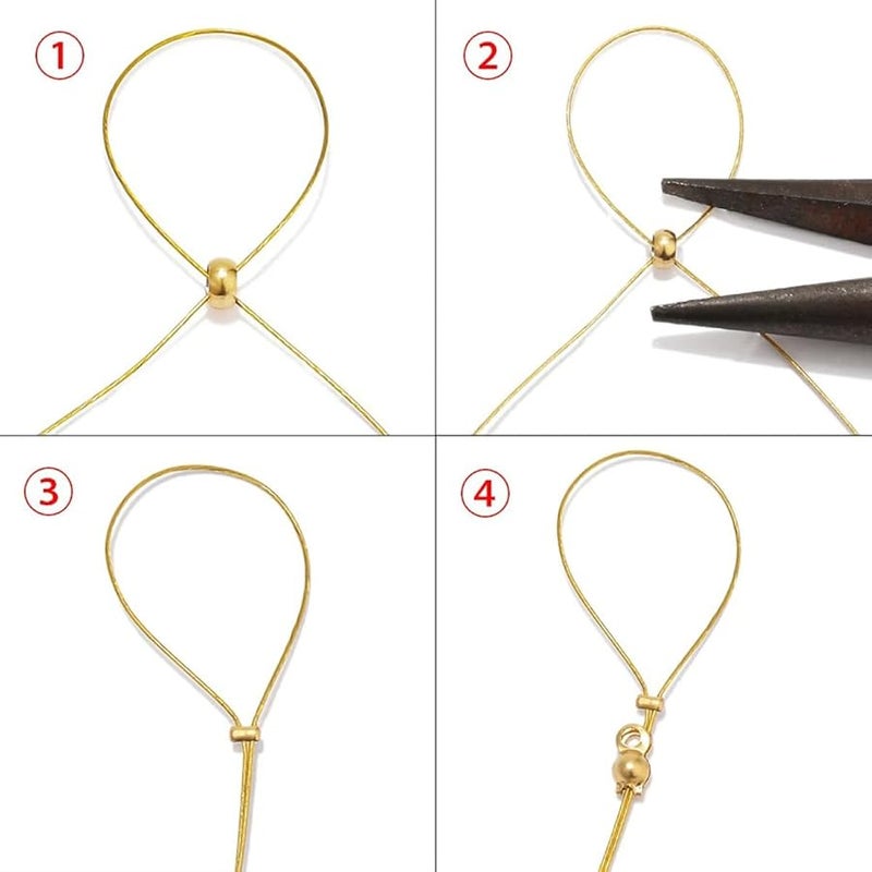 Gold 100pcs 1 5mm Stainless Steel Crimp Beads Jewelry Making Supplies For Bracelet Necklace Earring DIY - Image 3